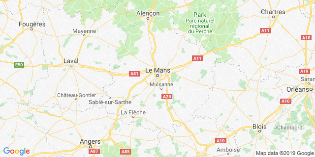 Localisation de Trail urbain du Mans