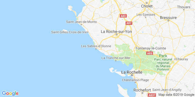 Localisation de LES 10 KM DES SABLES D'OLONNE