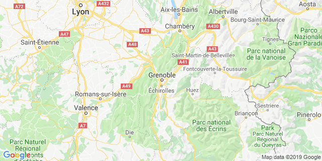 Localisation de Semi marathon Grenoble-Vizille