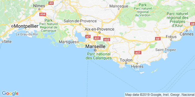 Localisation de Marseille Marathon