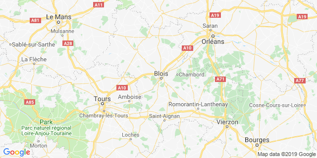 Localisation de Blois onzain