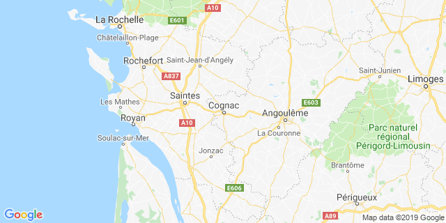 Localisation de 10kms de cognac