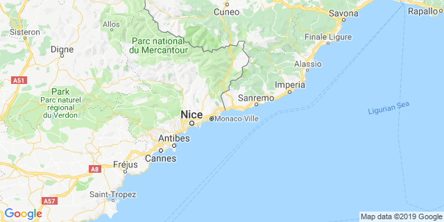 Localisation de Trail des Alpes Maritimes