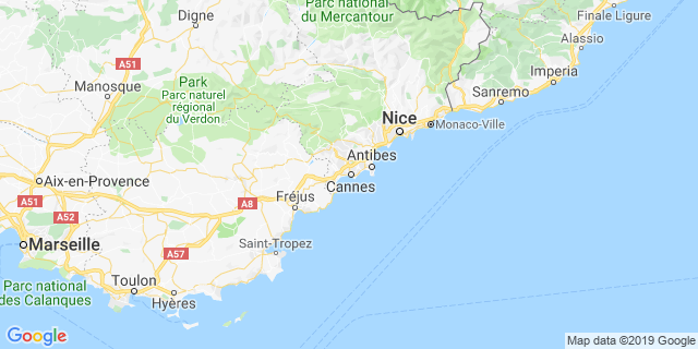 Localisation de LES 10 KM DE CANNES