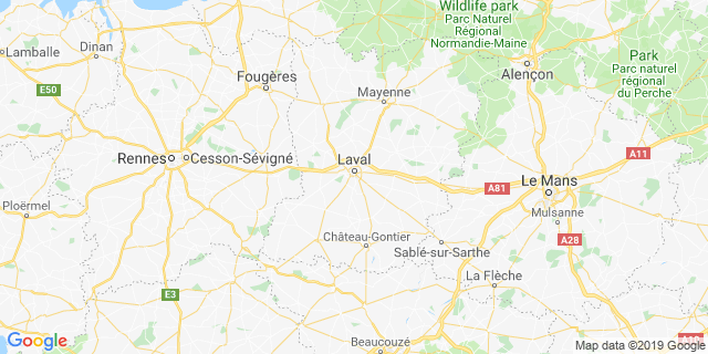 Localisation de Marathon des écluses de la Mayenne