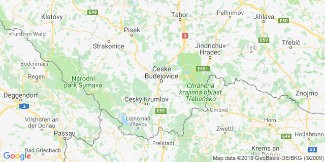 Localisation de Mattoni České Budějovice Semi-marathon