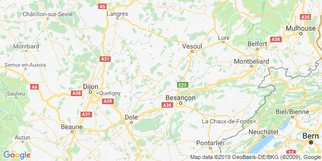 Localisation de Trail des Monts de Gy