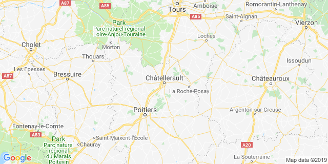 Localisation de COURIR DANS CHATELLERAULT
