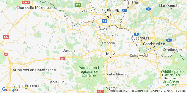 Localisation de L'embuscade de lubey