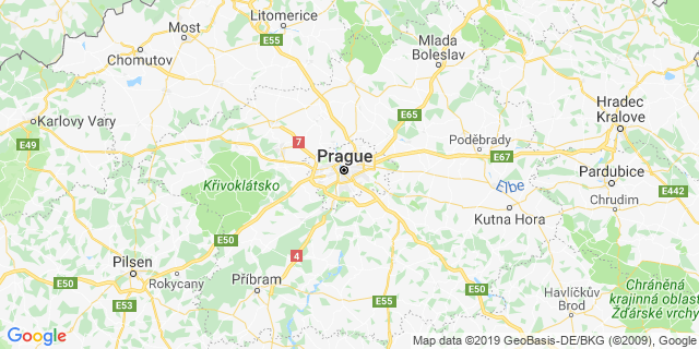 Localisation de Marathon de Prague