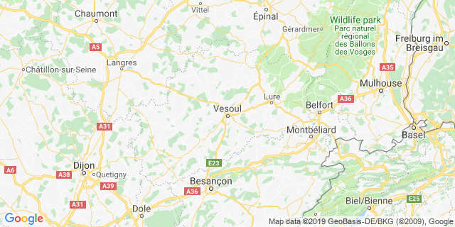Localisation de Courir à vesoul