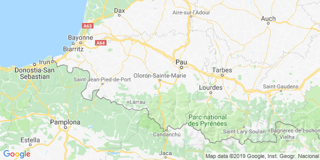 Localisation de Semi Marathon d'Oloron Sainte Marie