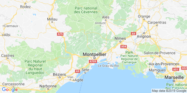 Localisation de Festa Trail Pic Saint Loup