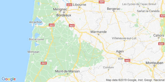 Localisation de TSG - Trail du sud Gironde