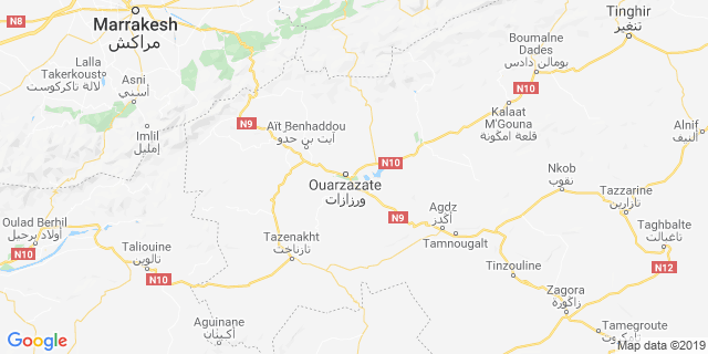 Localisation de Ecotrail de Ouarzazate 