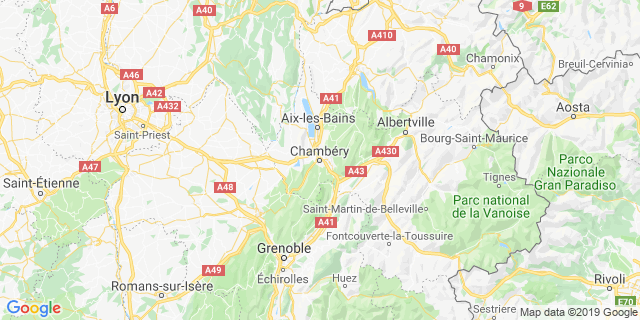 Localisation de SEMI MARATHON DE SAVOIE ET 10 KM COURIR A CHAMBERY
