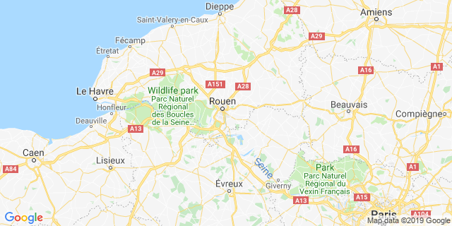 Localisation de Foul&eacute;es de Bonsecours