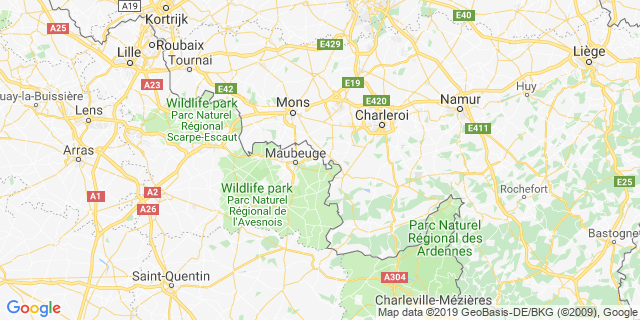 Localisation de Les foulées jeumontoises