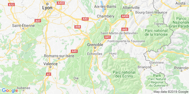 Localisation de 5 km du Téléthon de l'OMS de Grenoble