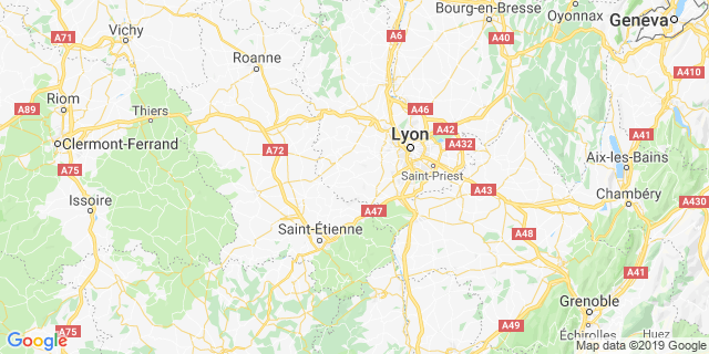 Localisation de TRAILS DE COURSIERES DES HAUTS DU LYONNAIS