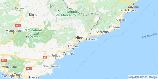 Localisation de Marathon Nice-Cannes