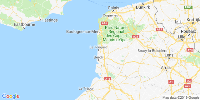Localisation de 10 km et semi marathon du touquet