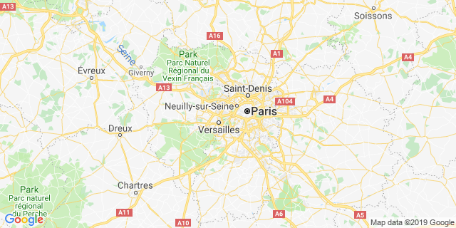 Localisation de Eco-Trail de Paris® - 18km TwinSanté® 92