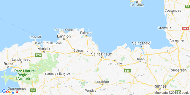 Localisation de Trail glazig du sud goelo