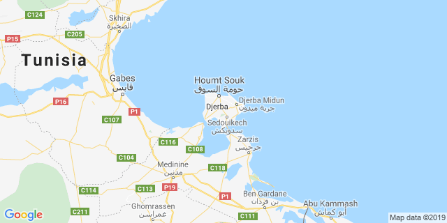 Localisation de Trans Oasis du Sud Tunisien