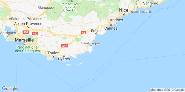 Localisation de Marathon du Golfe de Saint-Tropez