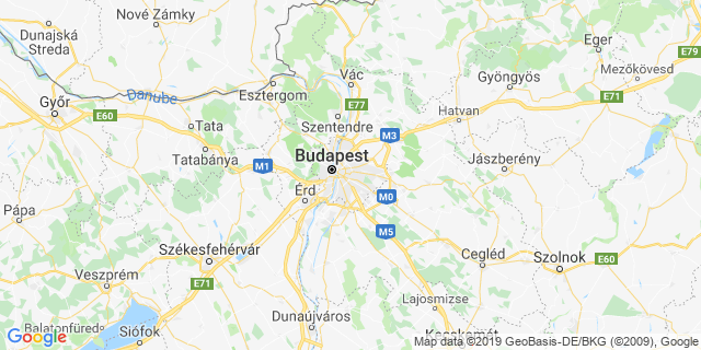 Localisation de Marathon de Budapest