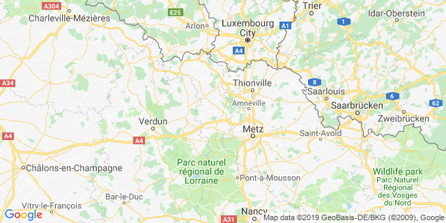 Localisation de EcoTrail du Pays de Briey - La Piste du Schneck