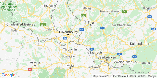 Localisation de IRONMAN 70.3 Luxembourg - Région Moselle