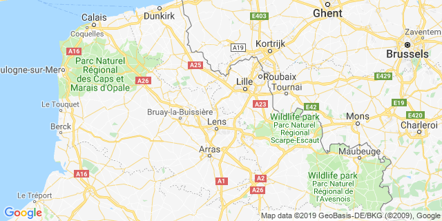 Localisation de Les ch'tites foulees