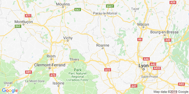Localisation de LA COTE ROANNAISE