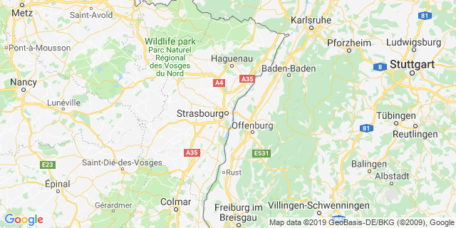 Localisation de Courses de Strasbourg