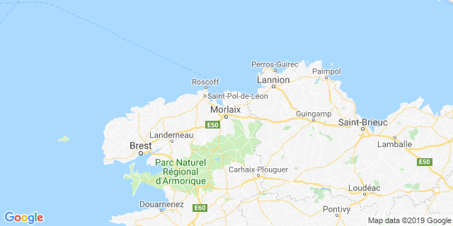 Localisation de St pol de léon - morlaix